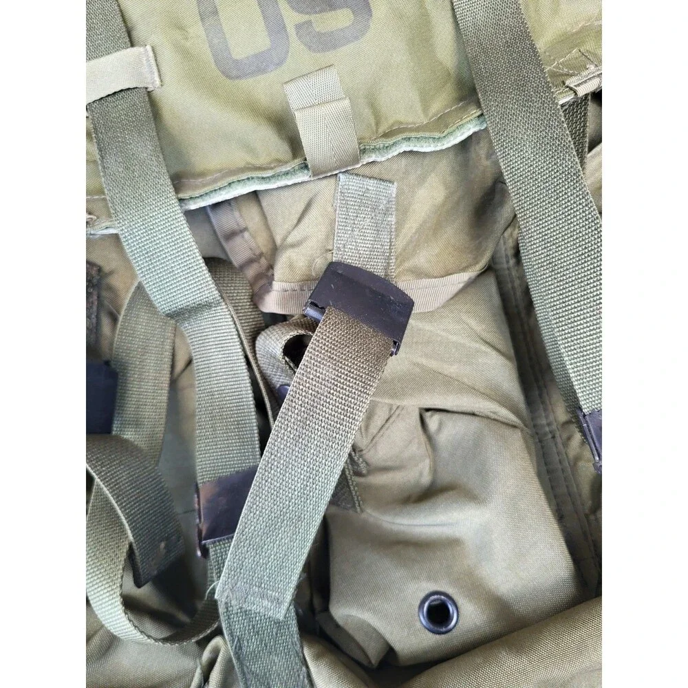 Vintage US Military Field Pack Combat Medium Alice LC-1 Backpack Green NO FRAME